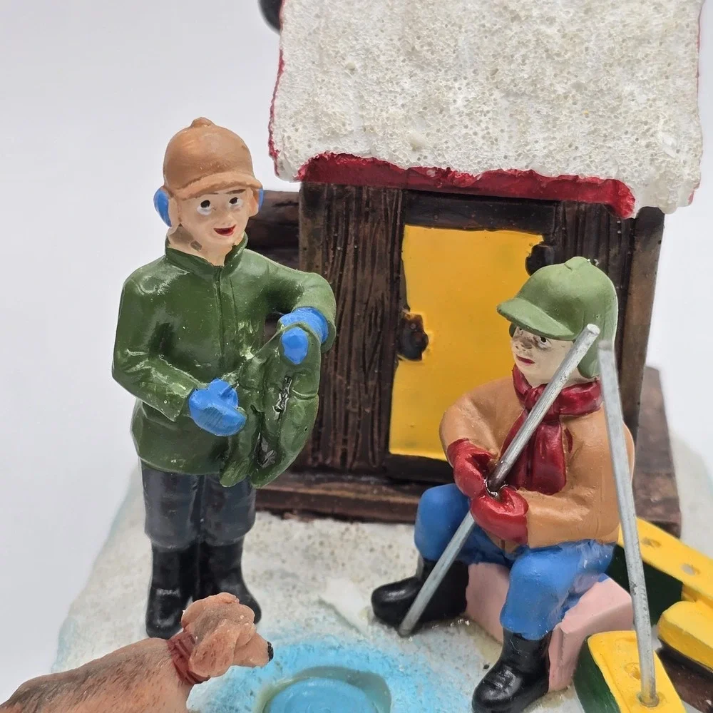St Nicholas Square Ice Fishing Shanty Christmas Village‎ Accessory